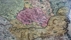 „Нова и точна карта на Трансилвания, Молдова, Влахия и България” от Георг Матеус Зойтер, Аугсбург. След 1730 г. Колекция на д-р Симеон Симов.