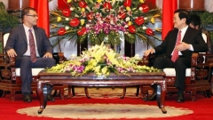 Presidenti i Vietnamit, z. Çjong Tan Shang shprehu bindjen se vizita e ministrit Djankov në Hanoi do të kontribuojë për përforcimin e miqësisë tradicionale dhe bashkëpunimit mes të dyja vendeve.