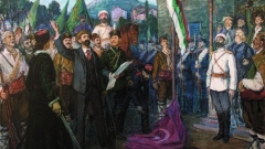“Shpallja e Bashkimit”, piktor Atanas Zhekov