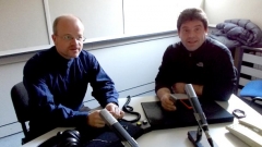 Mario Angellov dhe Hristo Hristov në studion e Radio Bullgarisë
